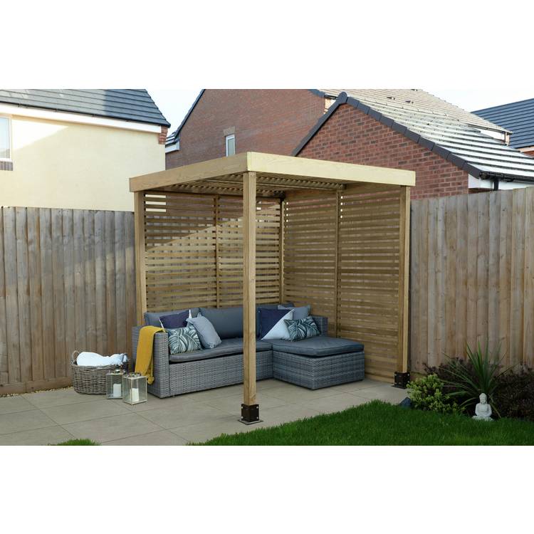 Forest Garden Modular Pergola with 2 Side Panels 0