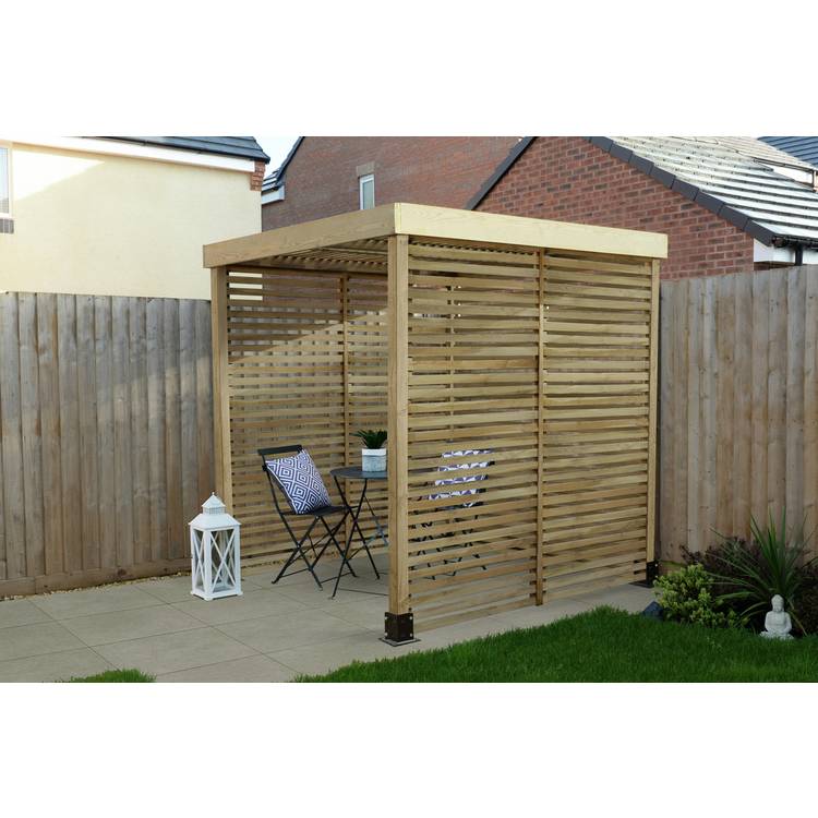 Forest Garden Modular Pergola with 3 Side Panels 0