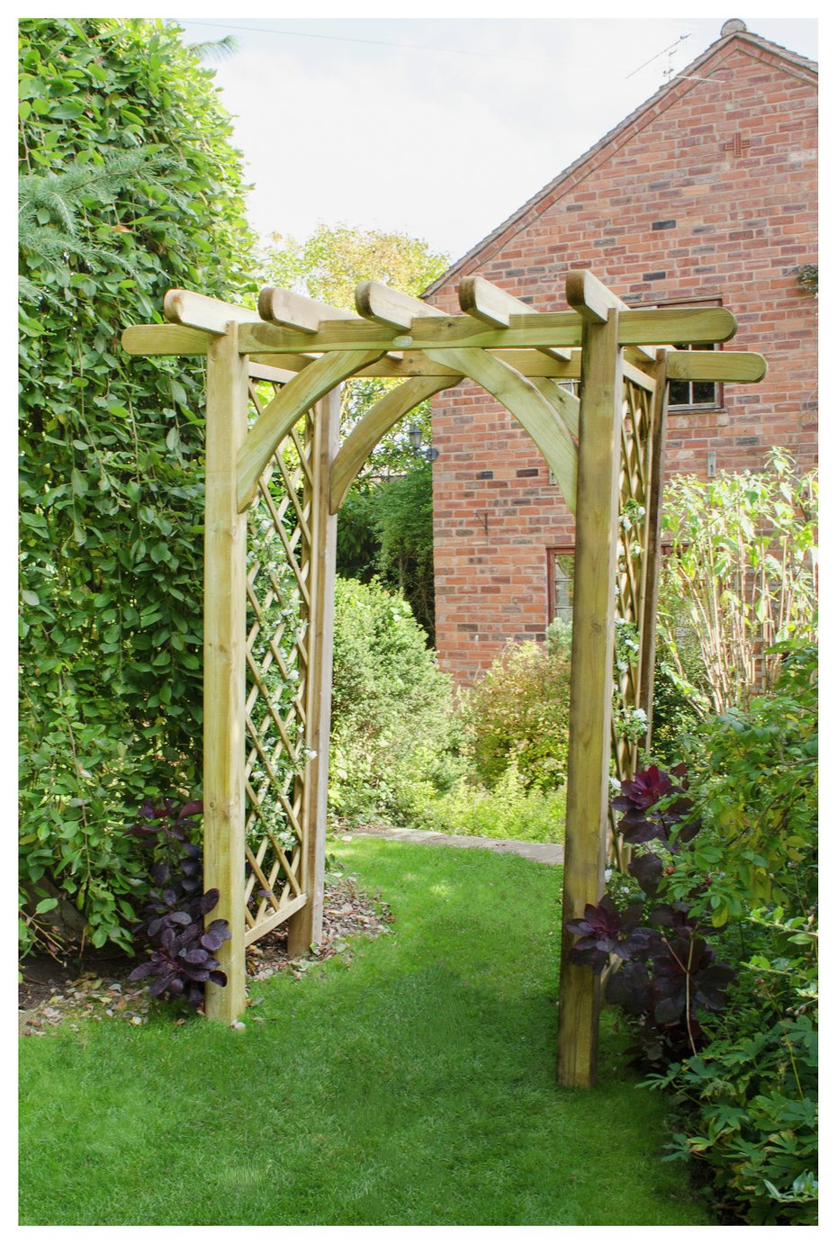 Forest Garden Ultima Pergola Arch with 2 Side Panels