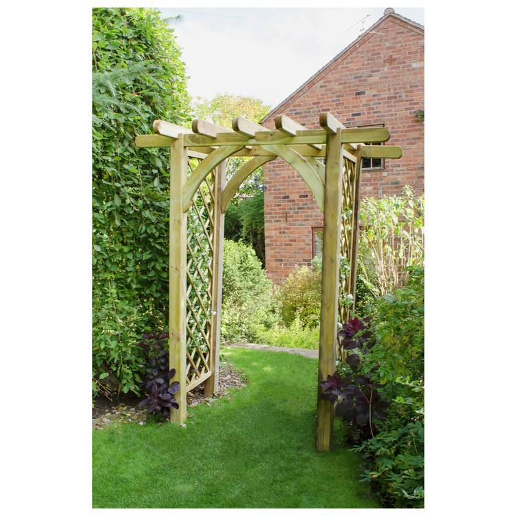 Forest Garden Ultima Pergola Arch with 2 Side Panels 0