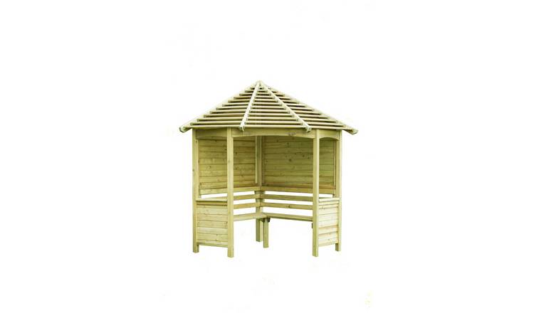 Buy Forest Garden Venetian Wooden Corner Arbour Garden benches and arbours Argos