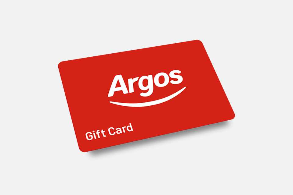 An Argos gift card.