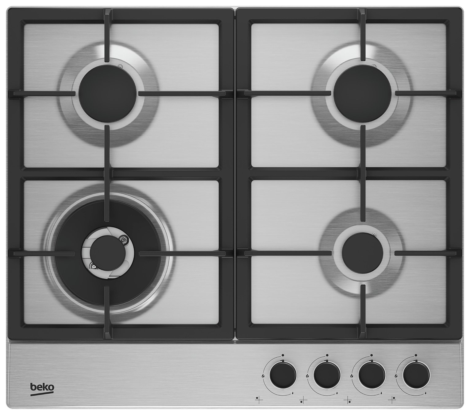 Beko HIAW64225SX 60cm Gas Hob - Stainless Steel