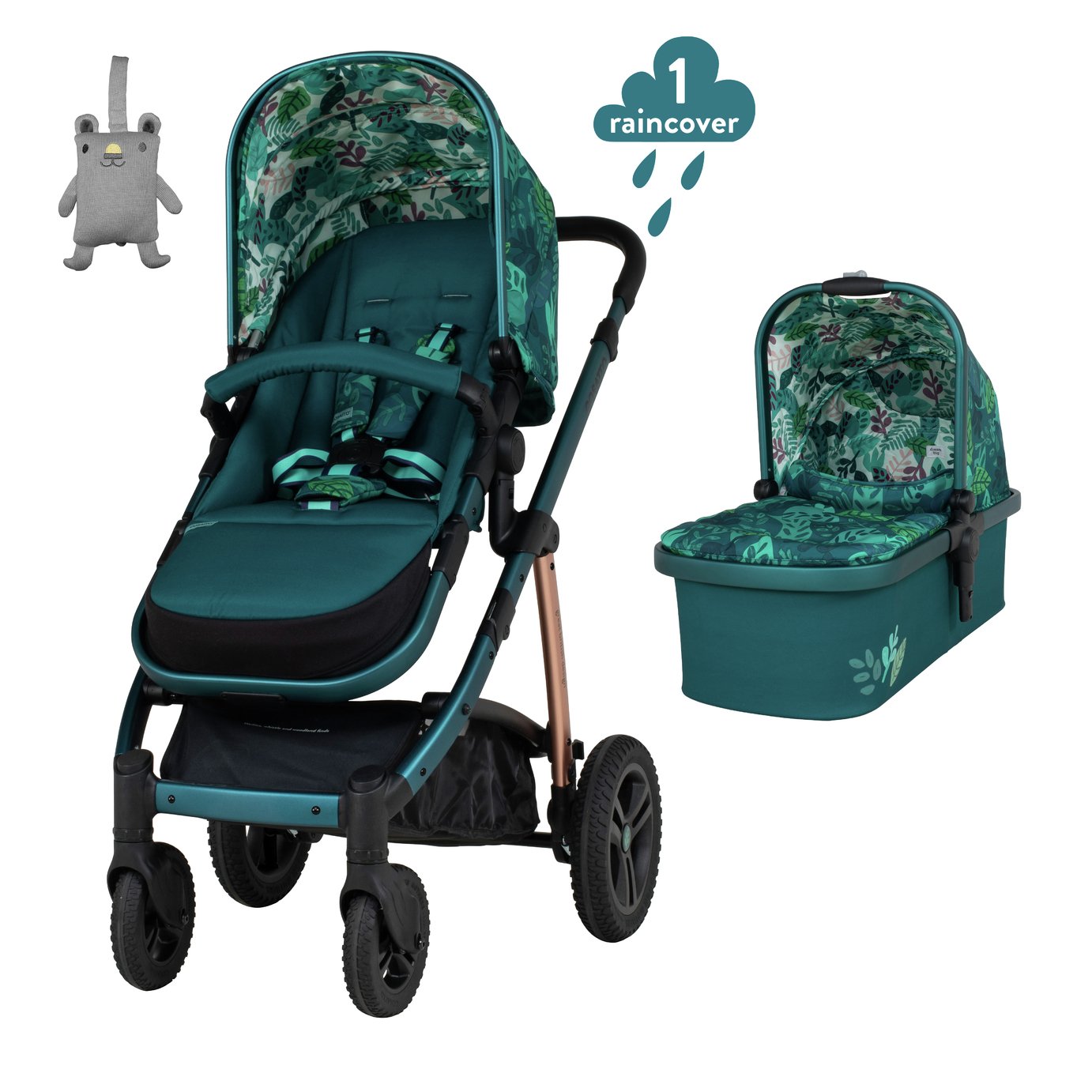 Cosatto Wow 2 Pram and Pushchair Midnight Jungle