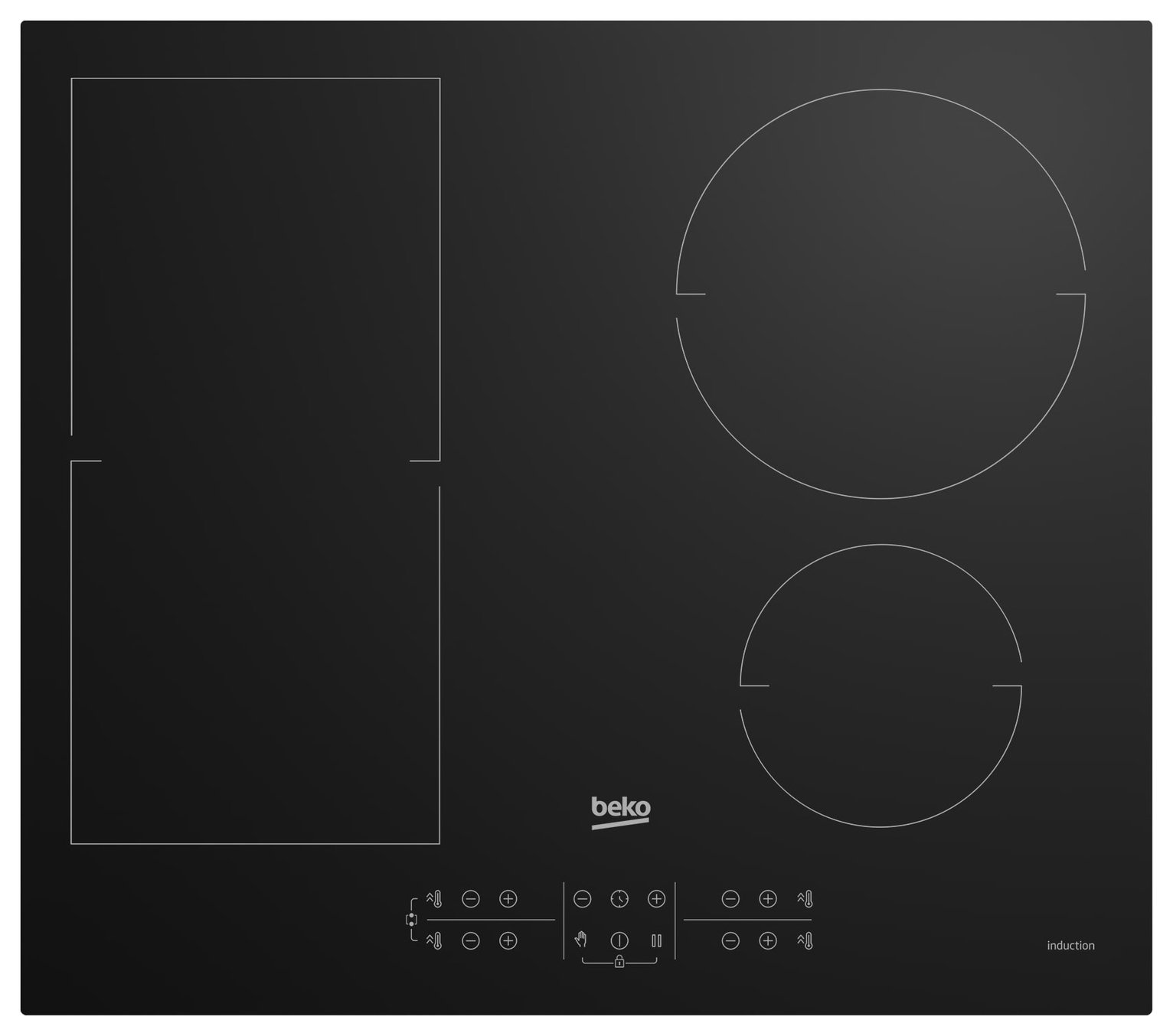 Beko Pro HII64201MT Electric Induction Hob - Black