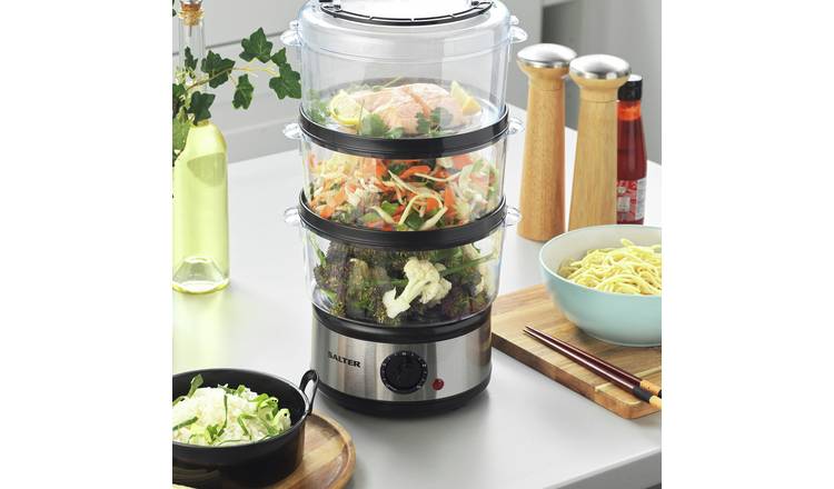 Shop Salter Electric Food Steamer with 3 Tiers & Rice Bowl