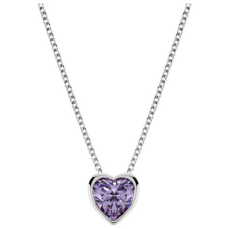 Radley Sterling Silver Cubic Zirconia Heart Necklace 0