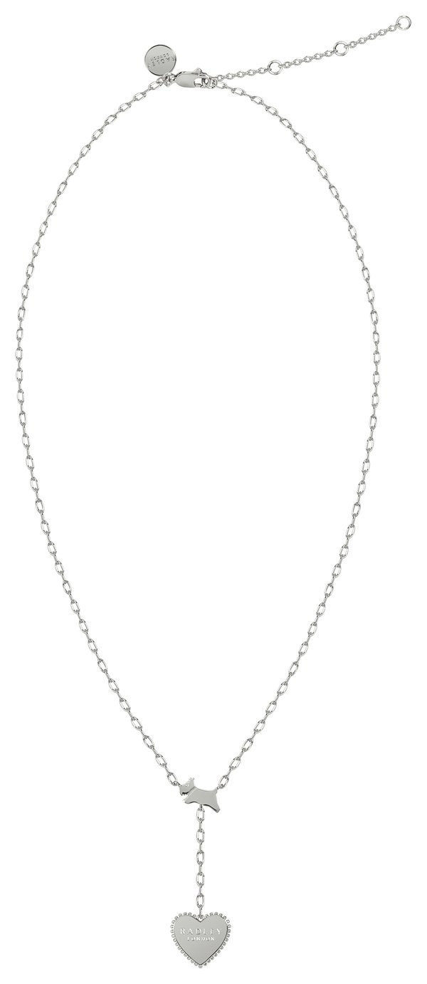 Radley Silver Plated Bauble Heart Drop Necklace