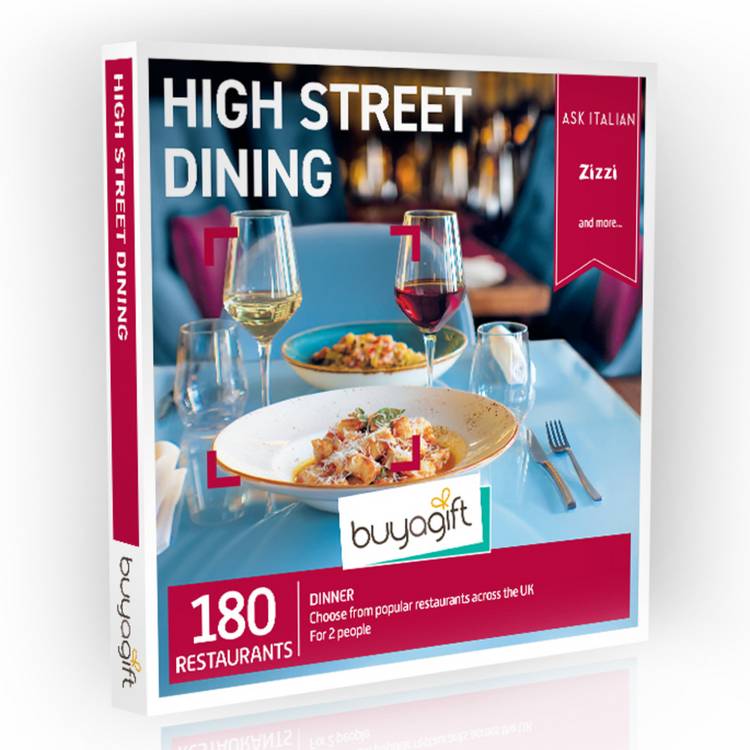 Buyagift High Street Dining For Two Gift Experience  0