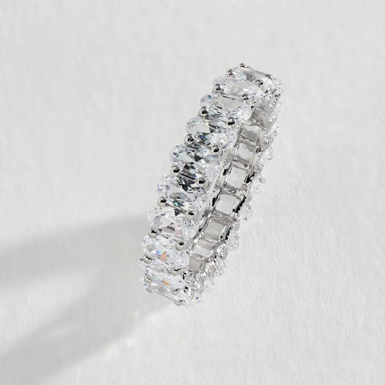 Revere Sterling Silver Oval Cubic Zirconia Ring - P 0