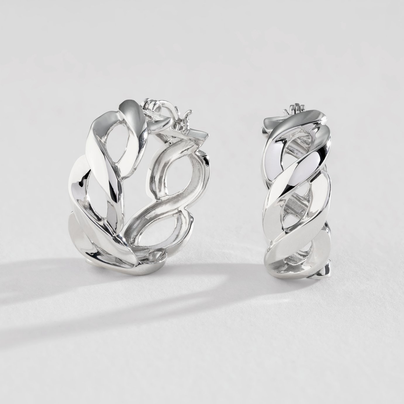 Revere Sterling Silver Twisted Hoop Earrings