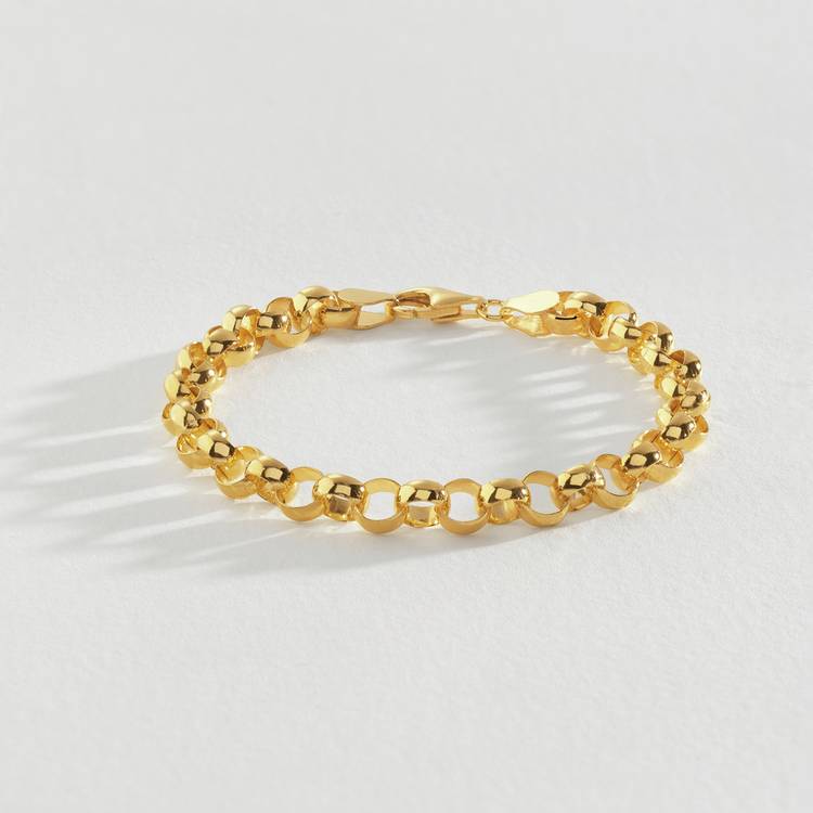 Revere Gold Plated Sterling Silver Belcher Bracelet 0