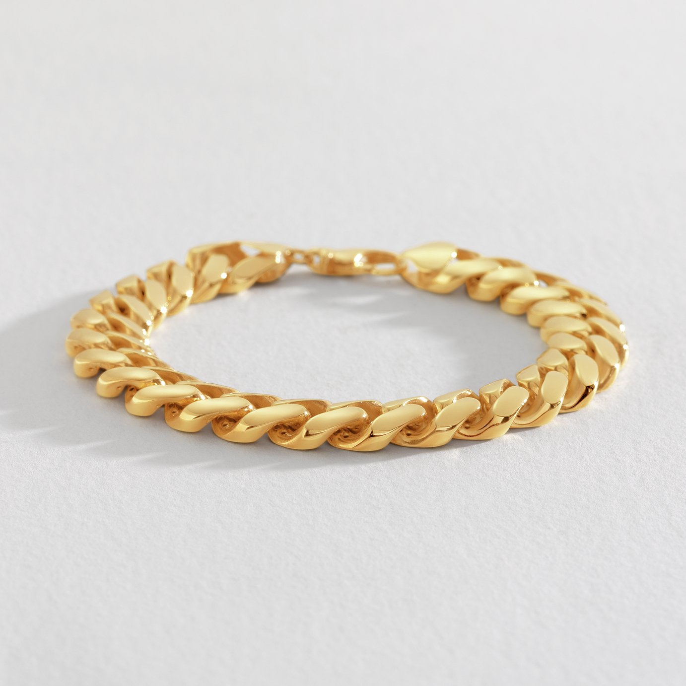 Revere Gold Plated Sterling Silver Curb Bracelet