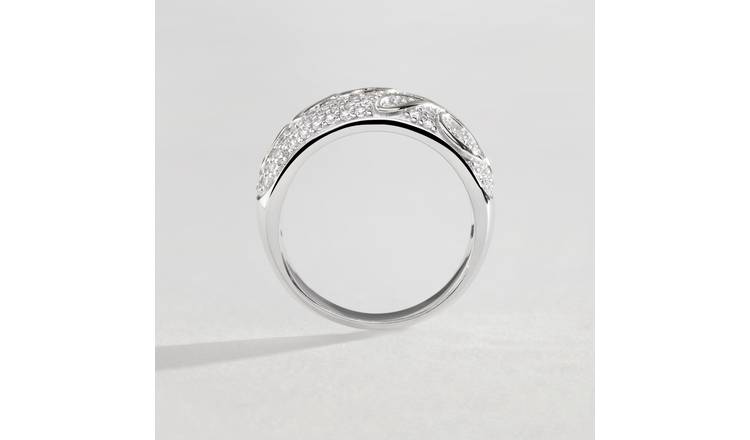 Ladies silver rings on sale argos