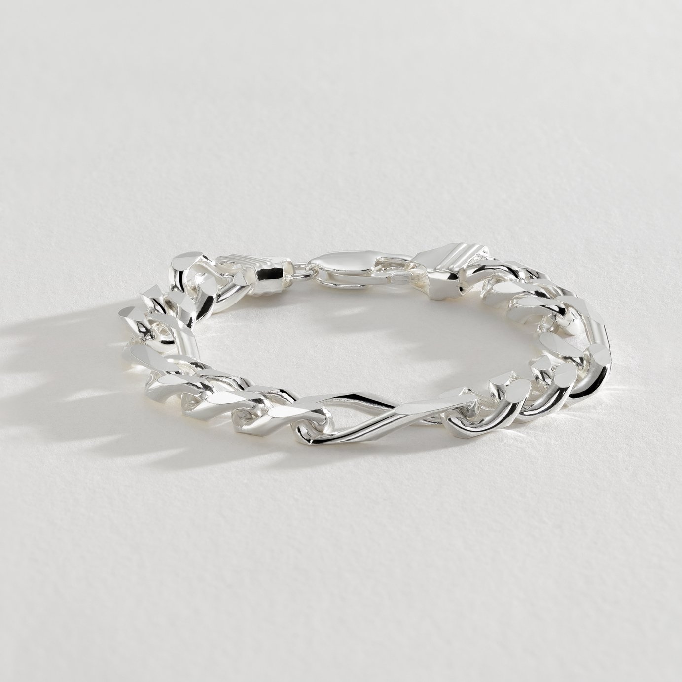 Revere Sterling Silver Figaro Chain Bracelet