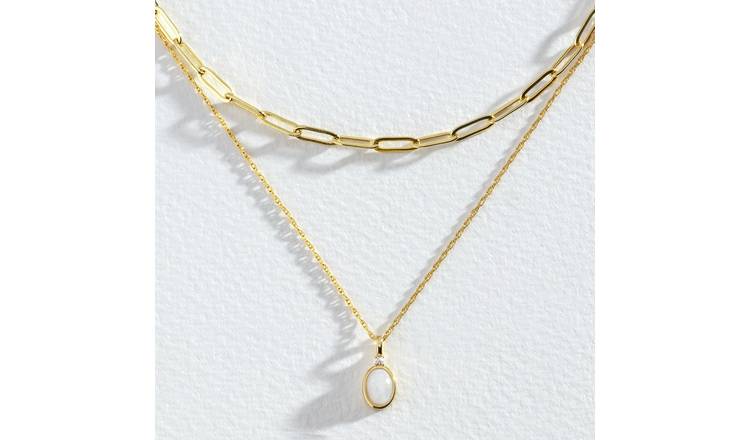 Gold initial clearance necklace argos