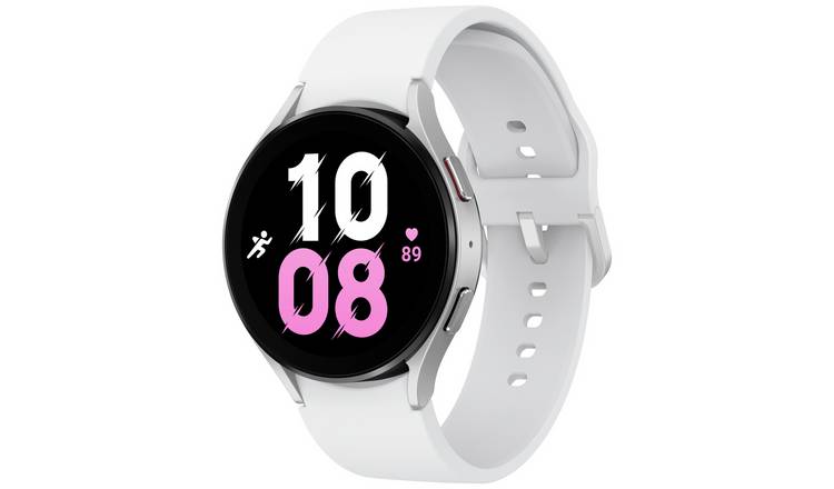 Buy Samsung Galaxy Watch5 44mm Smart Watch - Silver | Fitness and activity  trackers | Argos