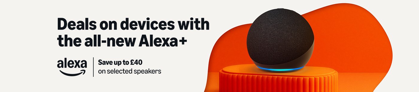 Alexa. Deals on devices with the all-new Alexa+. Save up to £40 on selected speakers.