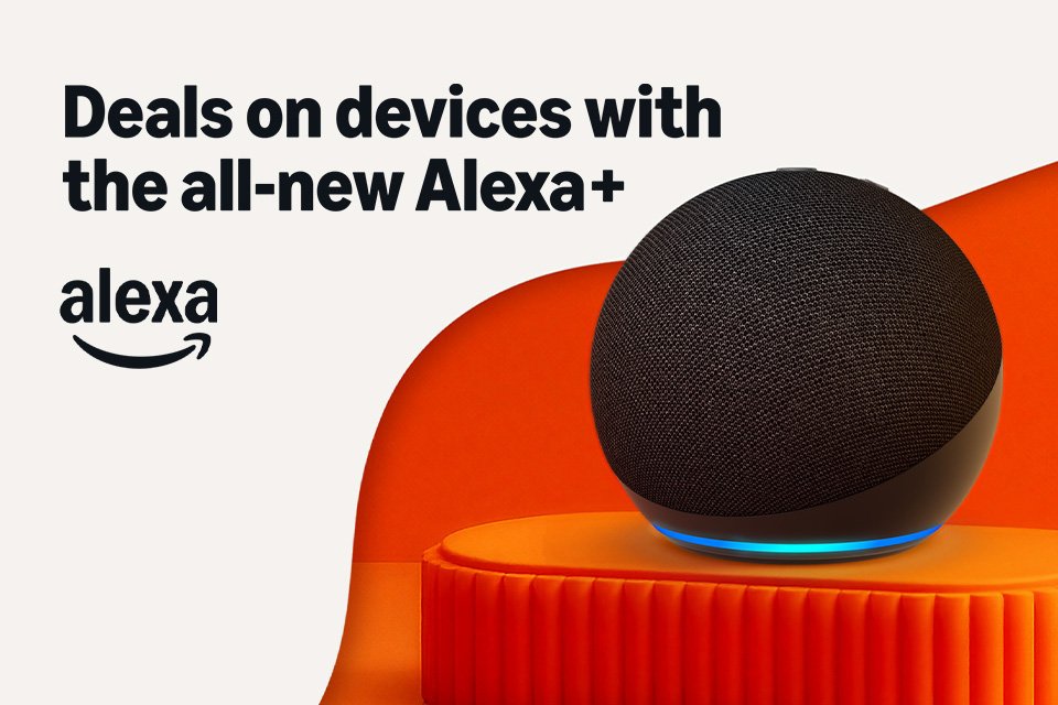 Deals on devices with the all-new Alexa+. Explore our Amazon smart speakers range.