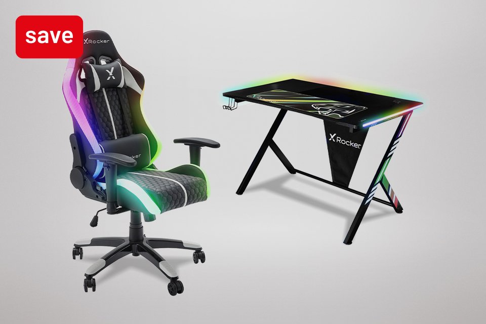 Save 20% on Xrocker Arteon chair and desk. When bought together.