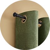 Curtain poles.