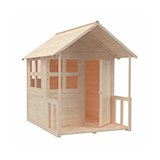 Wooden playhouses.