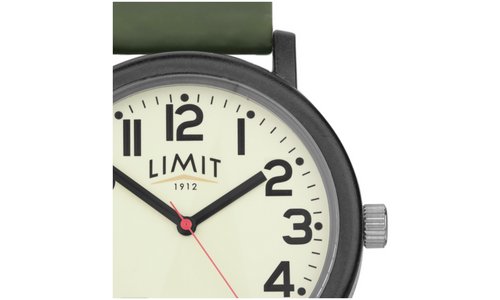 Limit Easy Read Green Silicone Strap Watch