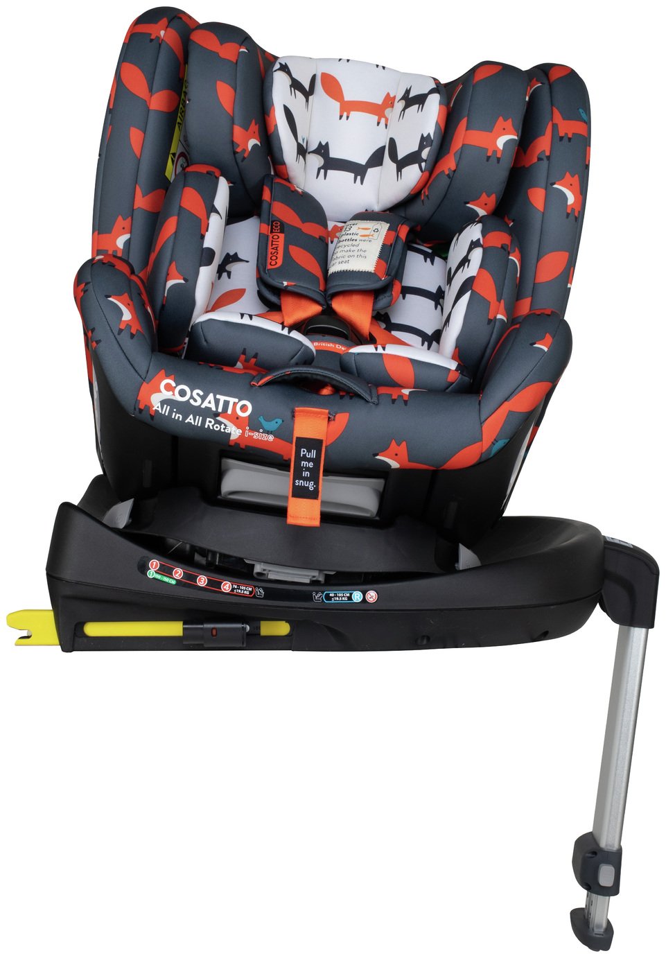 Cosatto All In All Rotate I-size Charcoal Mister Fox CarSeat