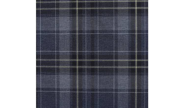 Arthouse Twilled Plaid Wallpaper - Navy/Gold