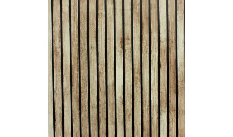 Arthouse Wood Slats Natural Wallpaper