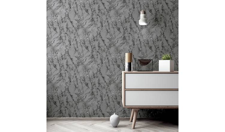 Arthouse Carrara Marble Grey Wallpaper