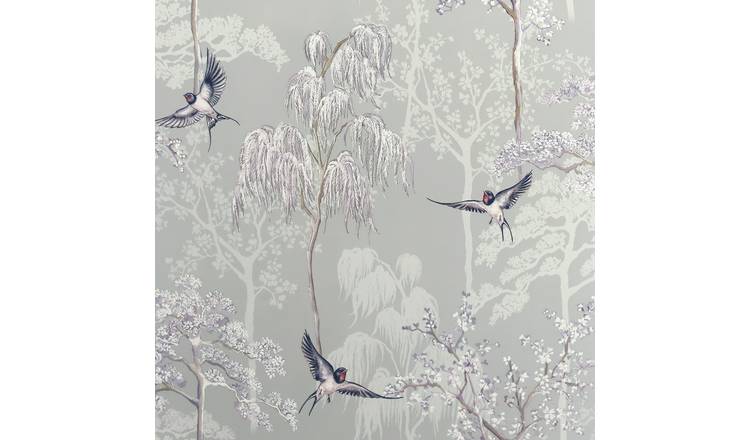 Arthouse Japanese Garden Grey Wallpaper