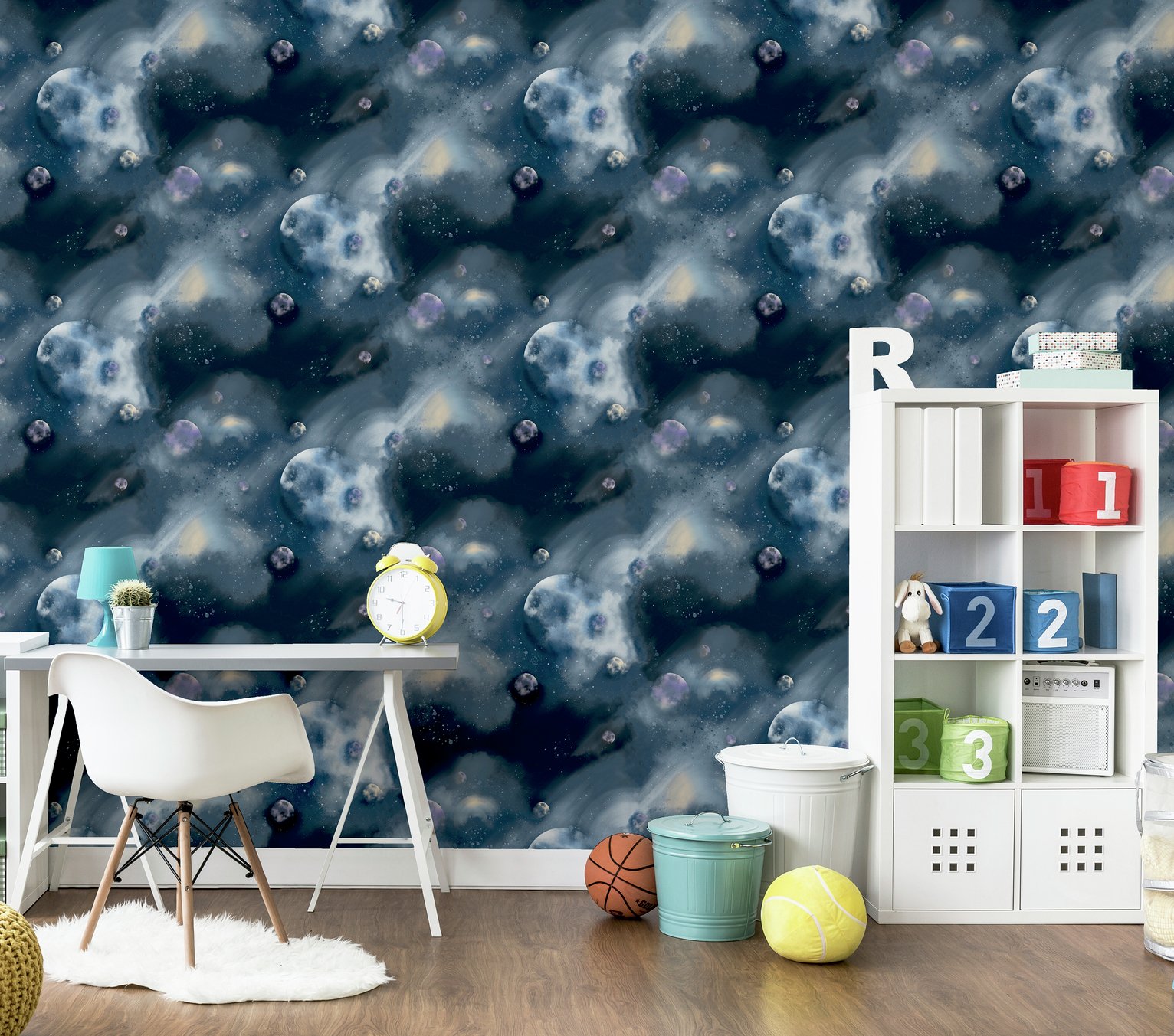 Arthouse Out Of This World Wallpaper - Navy