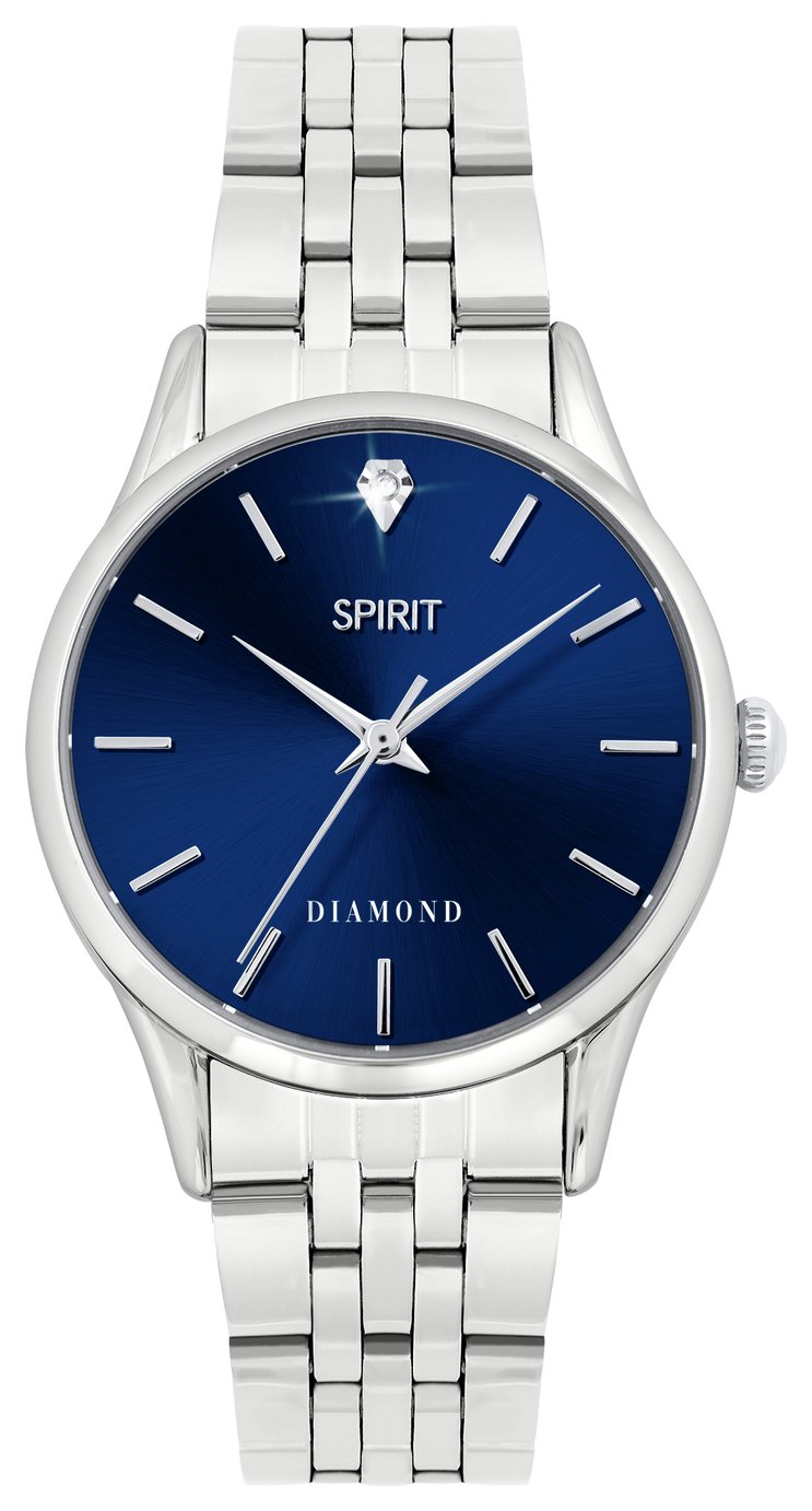 Spirit Ladies Lux Diamond Silver Colour Bracelet Watch
