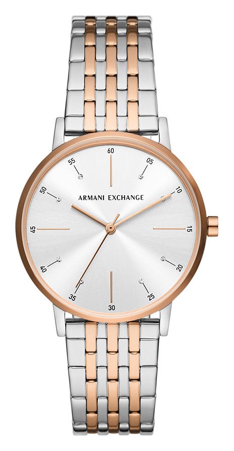 Armani Exchange Two Toned Stainless Steel Bracelet Watch