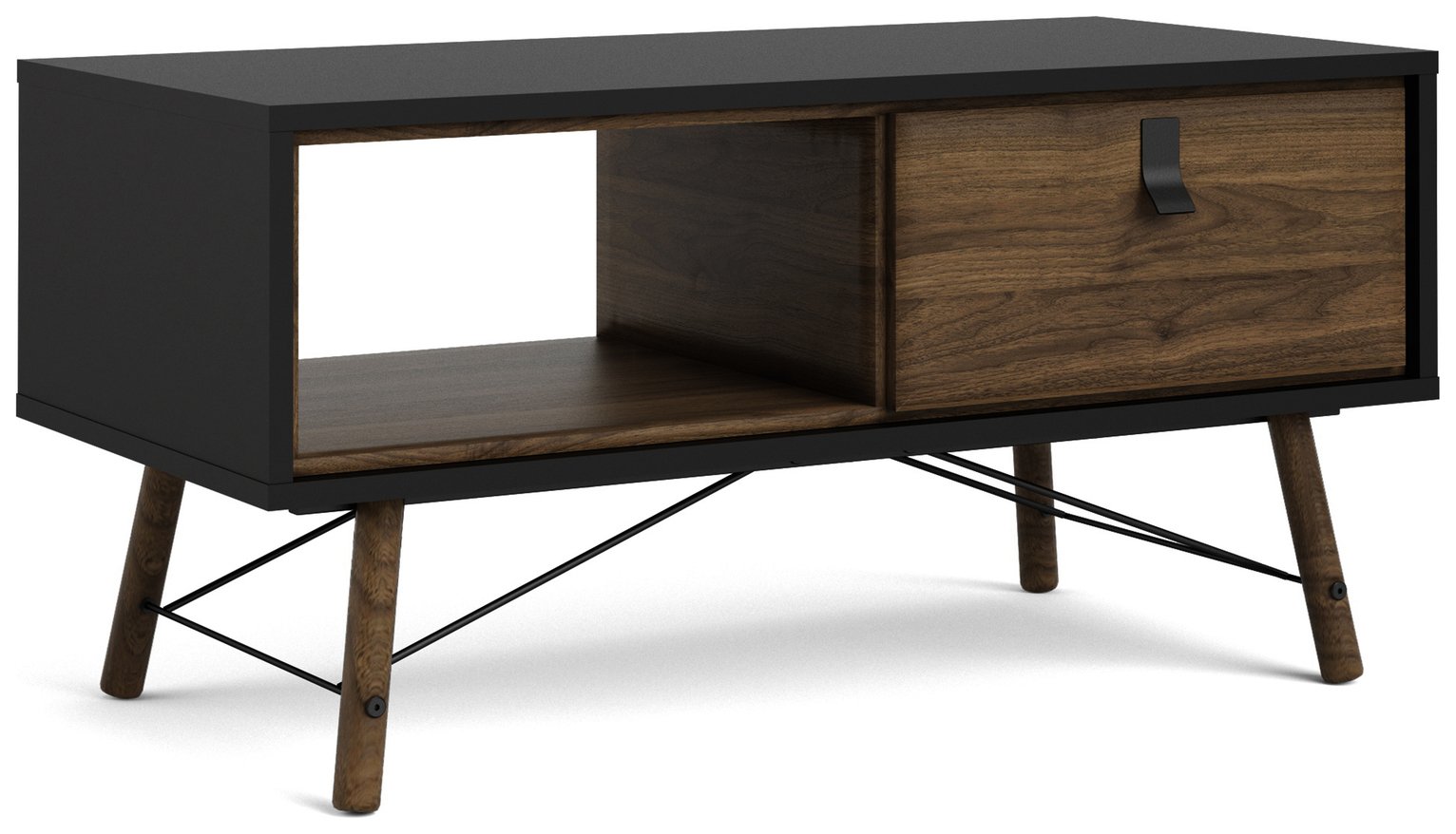 FTG Ry 1 Drawer Coffee Table - Black