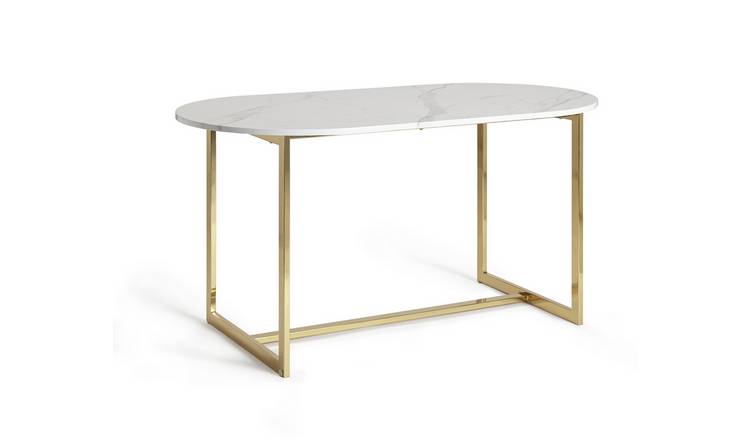 Habitat white dining deals table