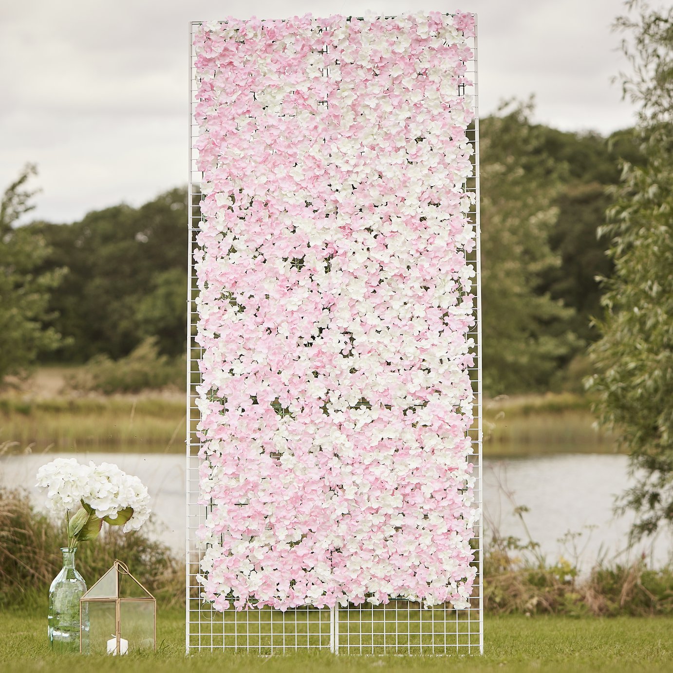 Ginger Ray Pink And White Foliage Tile