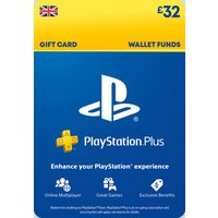 PlayStation Plus Store 32 GBP Gift Card 