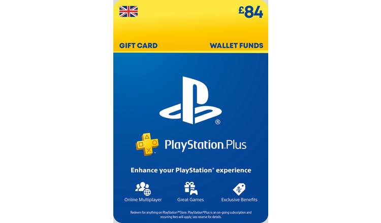 PlayStation Plus Store 84 GBP Gift Card