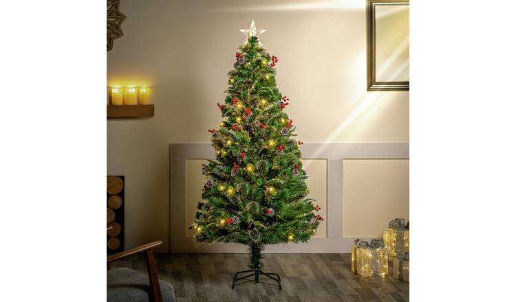 Premier Decorations 5ft Fibre Optic Christmas Tree