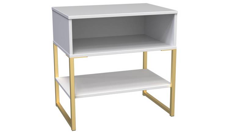 Messina Bedside Table - White