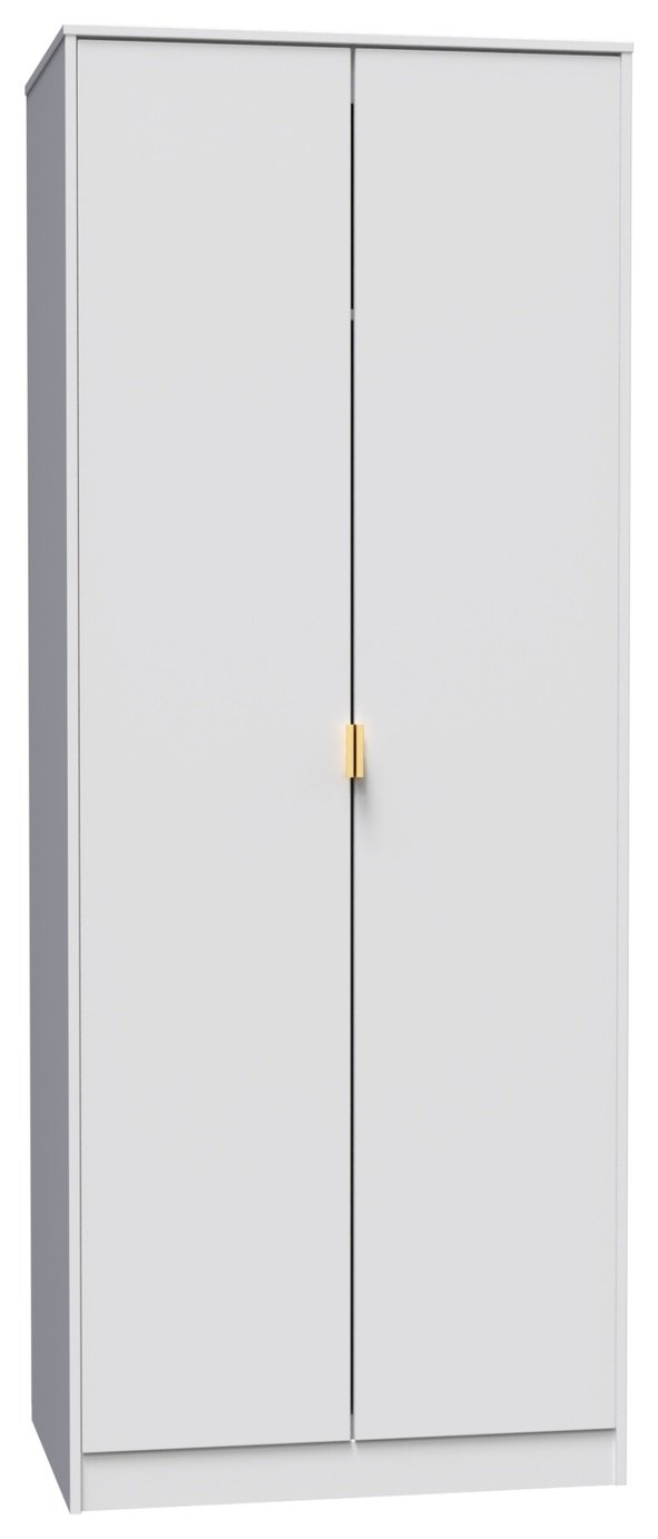 Messina 2 Door Wardrobe - White