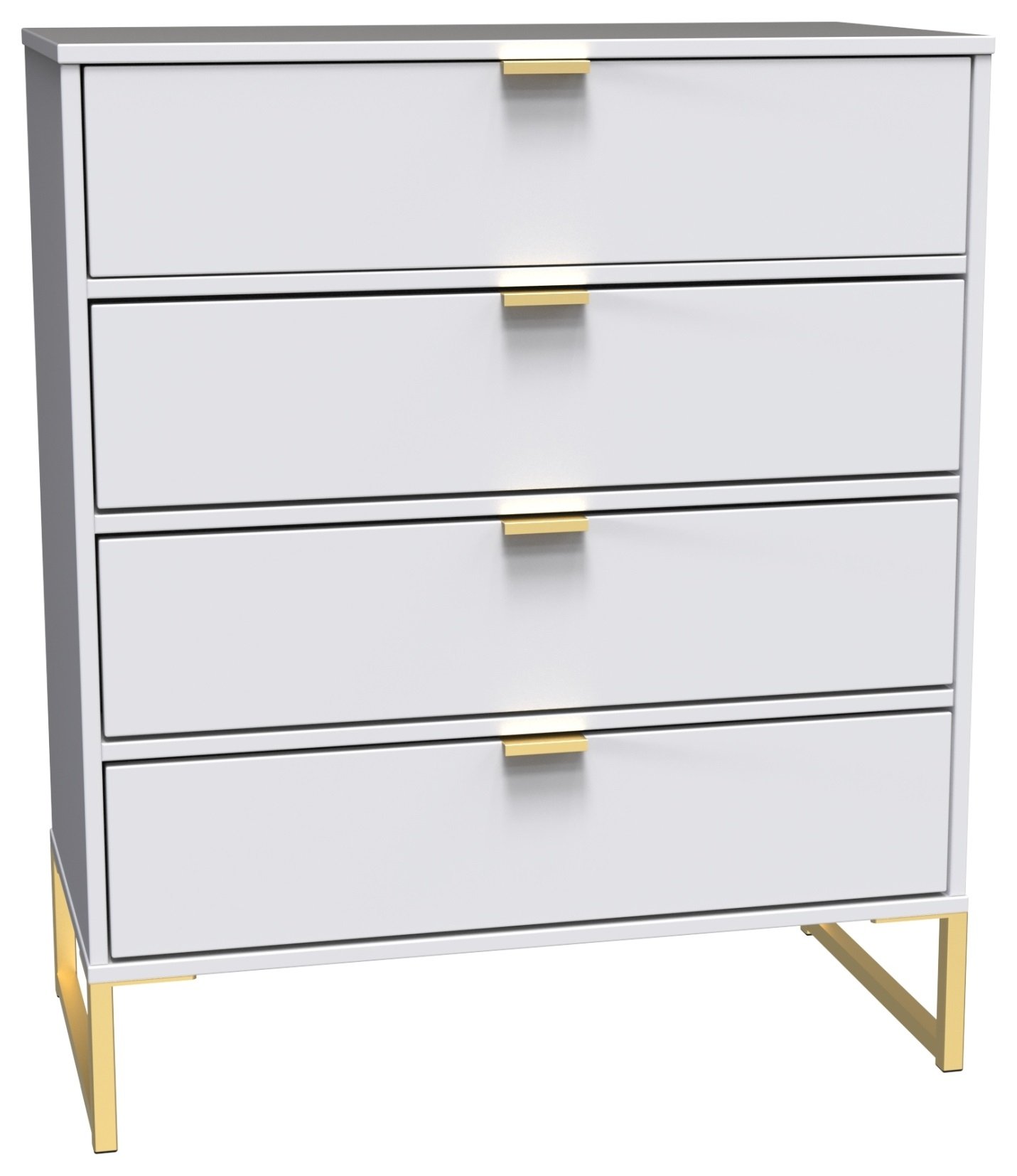 Messina 4 Drawer Chest - White