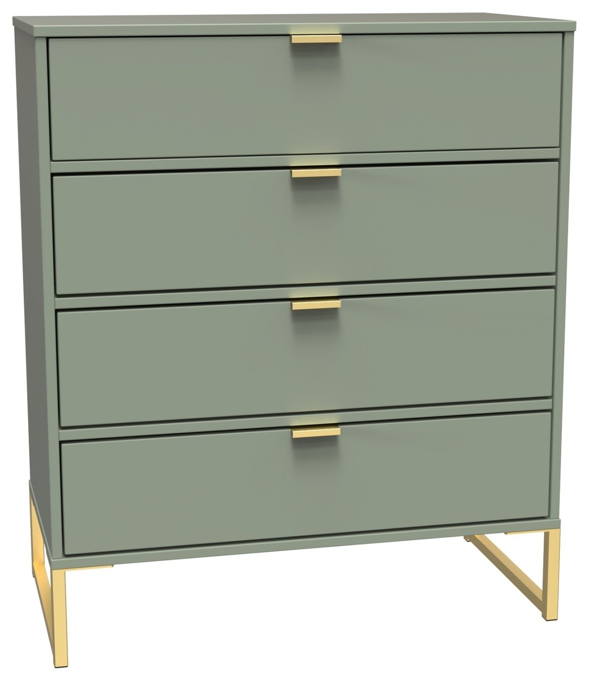 Messina 4 Drawer Chest - Green