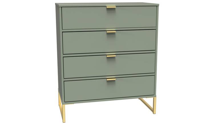 Messina 4 Drawer Chest - Green
