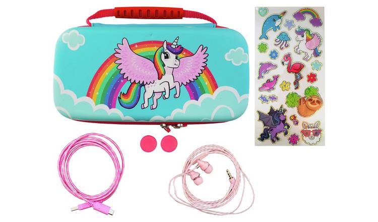 Rainbow Unicorn 7 In 1 Protection Kit For Switch Lite