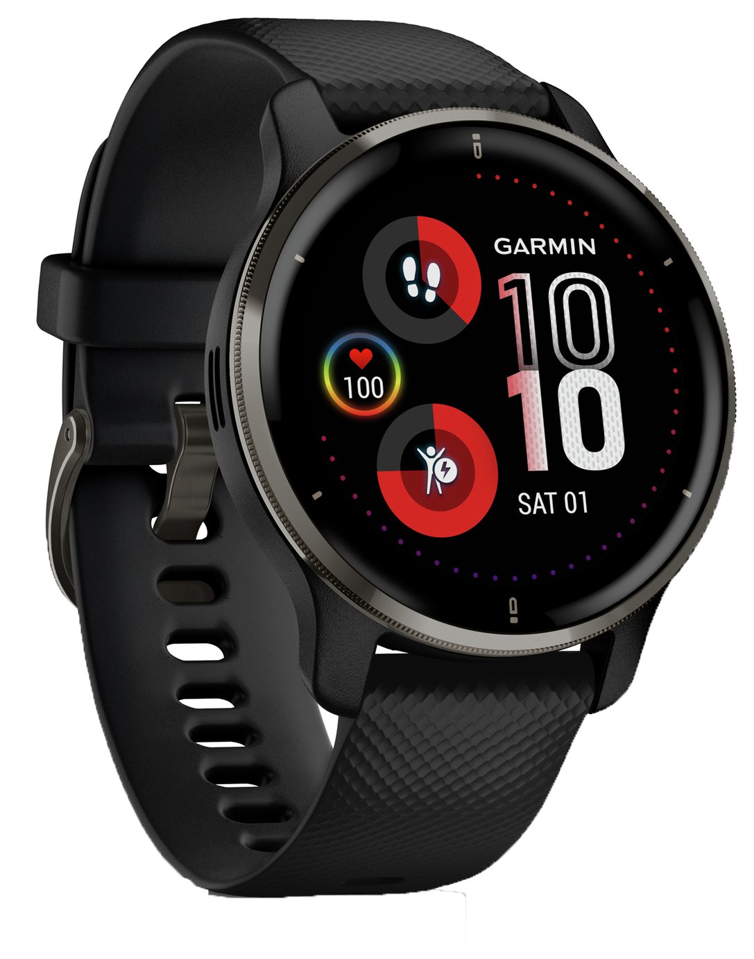 Garmin Venu 2 Plus Smart Watch - Black/ Slate