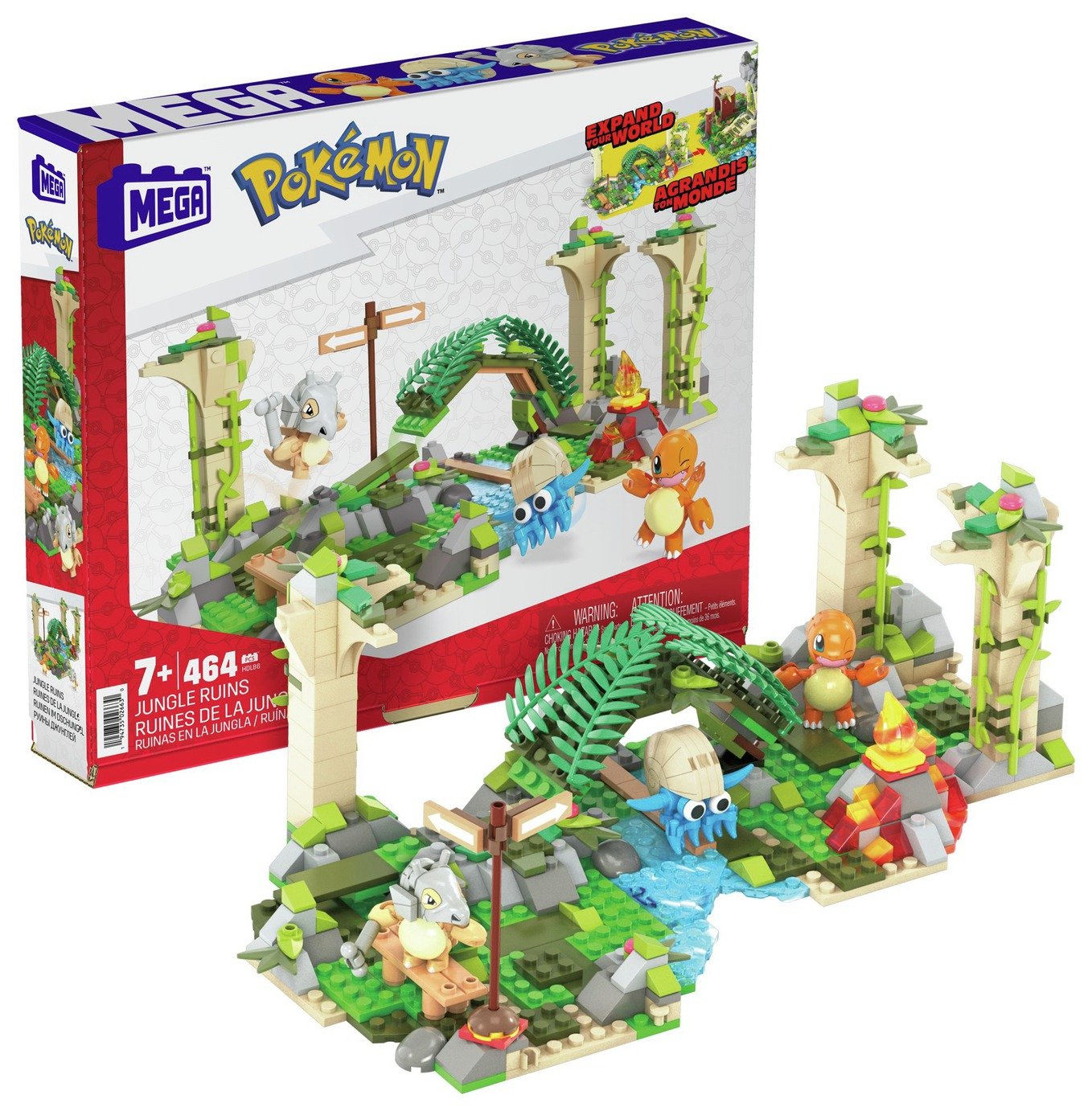 Mega Pokémon Jungle Ruins Building Set