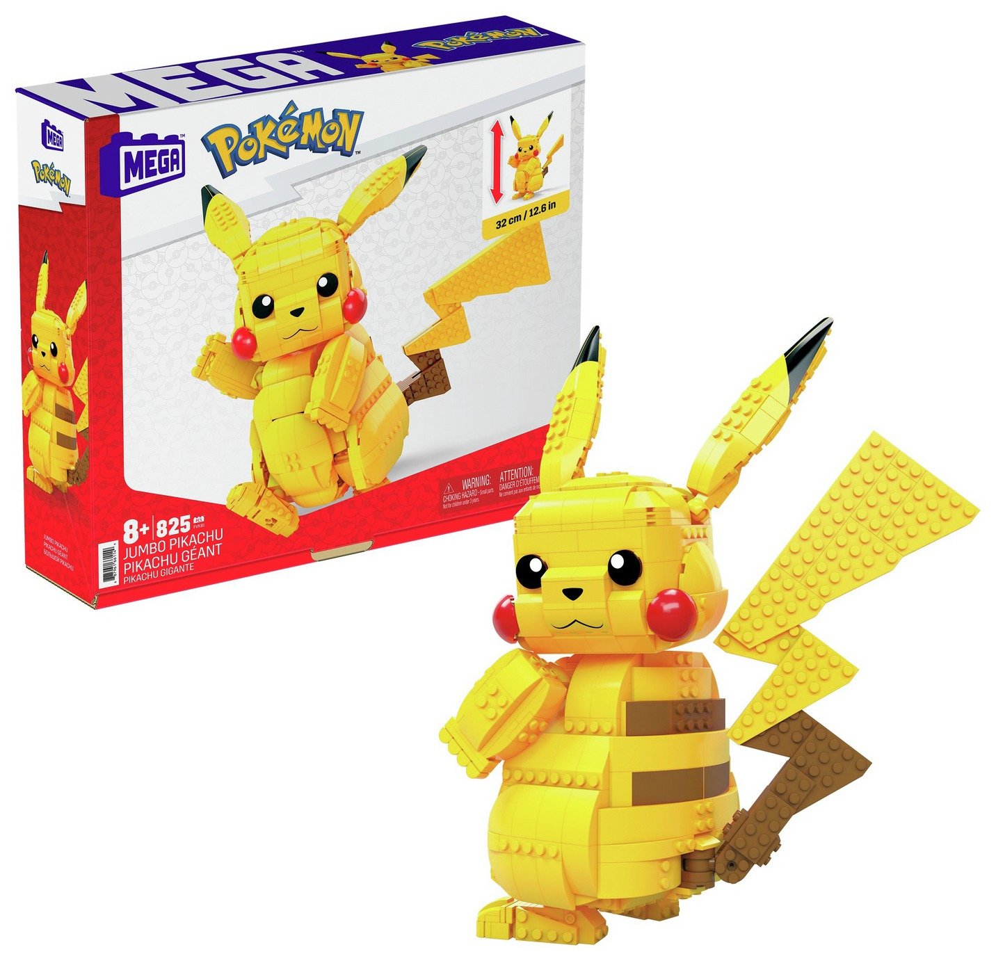 Mega Pokémon Jumbo Pikachu Building Set.